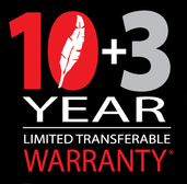 Featherlite thirteen year limited warranty logo