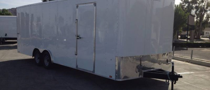 Pace American enclosed car trailer