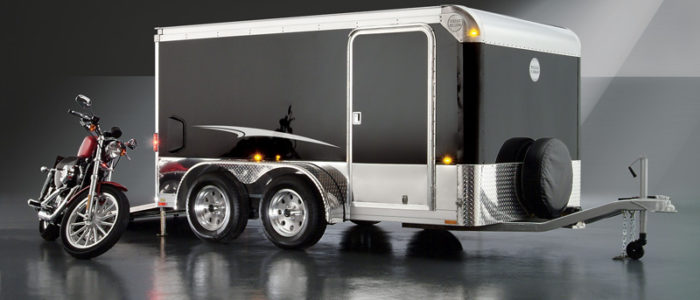 Wells Cargo enclosed motorcycle trailer