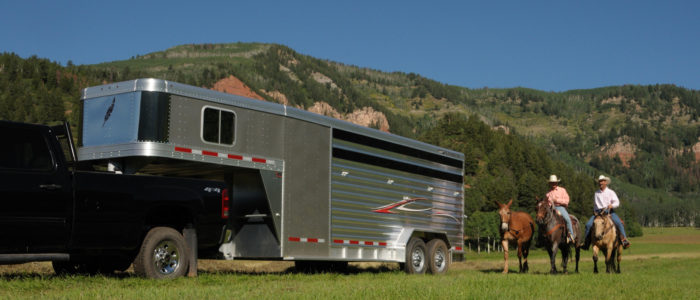 Featherlite gooseneck style horse trailer