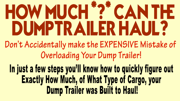 How much can a dump trailer haul?