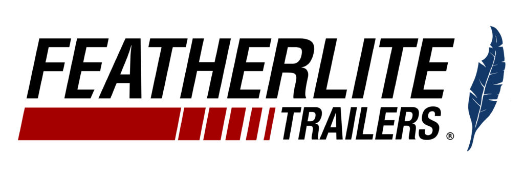 Featherlite Trailers logo; Norco Trailers is a dealer of Featherlite aluminum horse and livestock trailers, flatbed car and equipment trailers, and open and enclosed utility trailers.